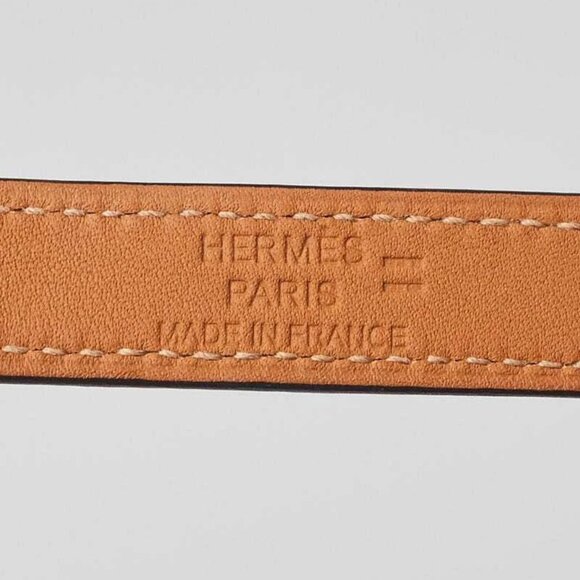 Hermes Ombre Lizard Palladium Plated Kelly Double Tour Bracelet Size T2 - Picture 8 of 10